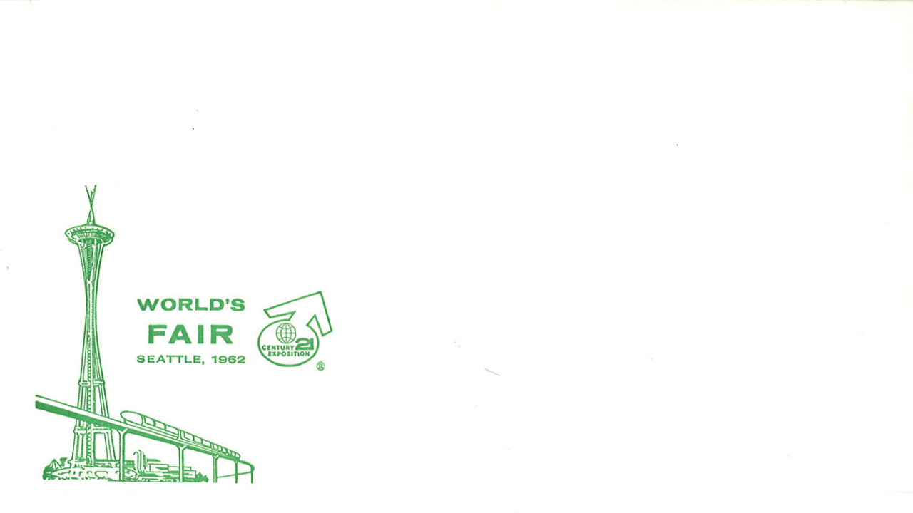 World's Fair envelope, 1962