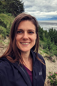 Mariah Vicary outside near the shore