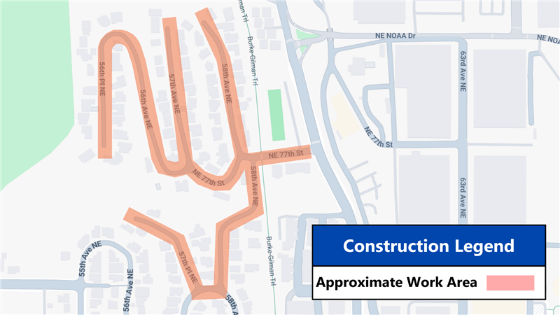 View Ridge Cable Replacement Construction Project Map