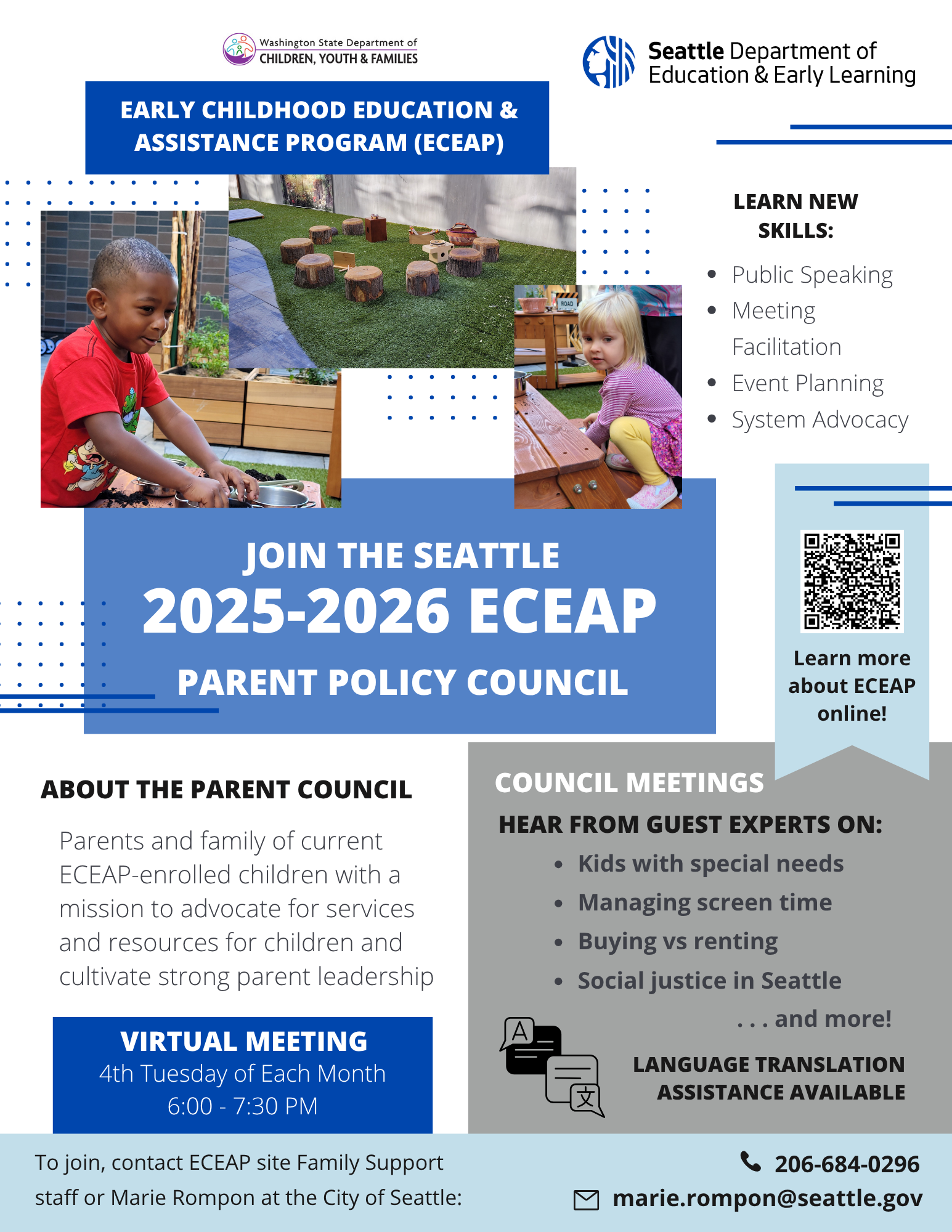 Join the 25-26 Parent Policy Council