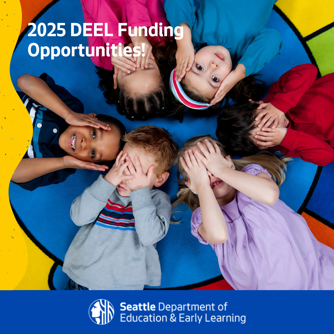 A group school-aged children in a circle 