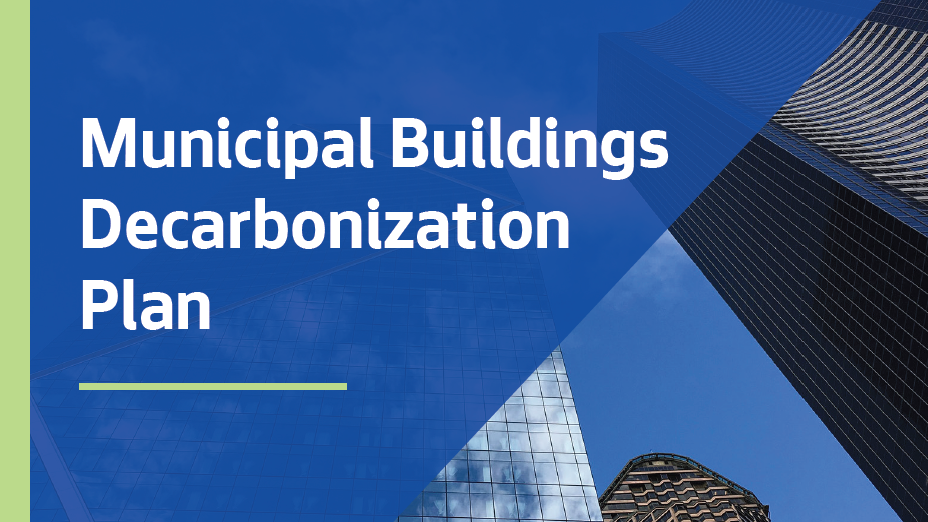 Municipal Buildings Decarbonization Plan Cover