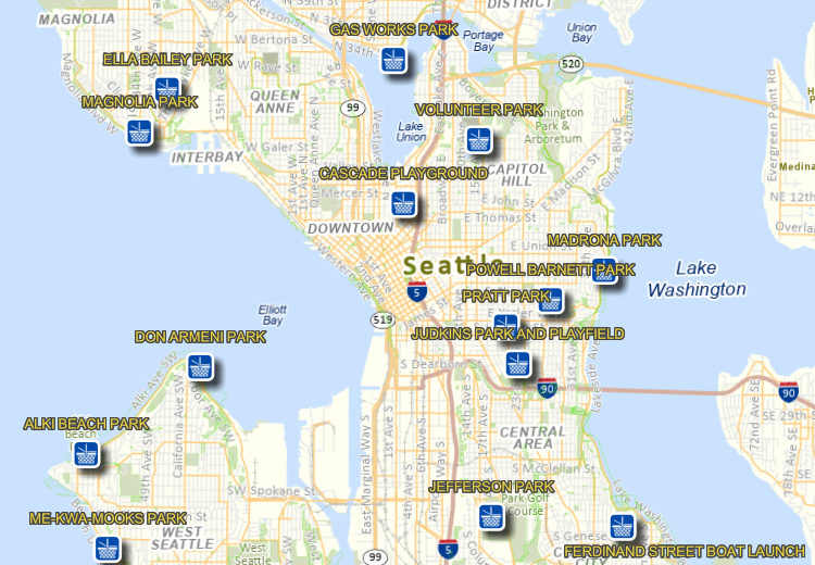 Click or tap to open this interactive GIS map in a new tab (Picnic Site Rentals)