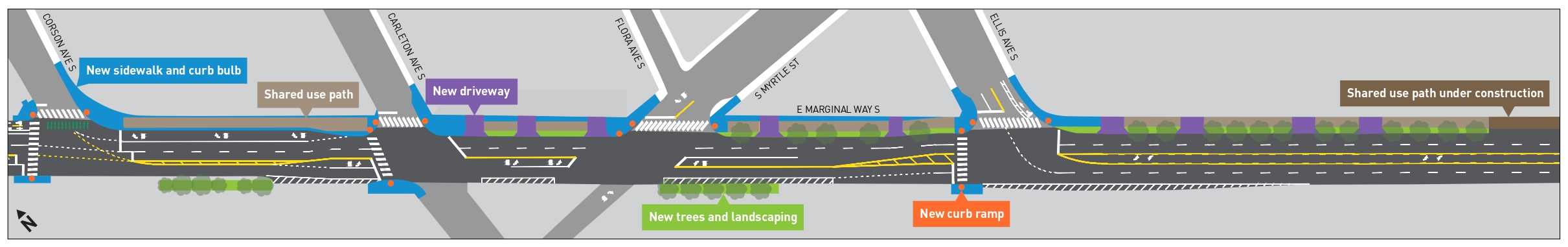 Corson Ave S to Ellis Ave S design