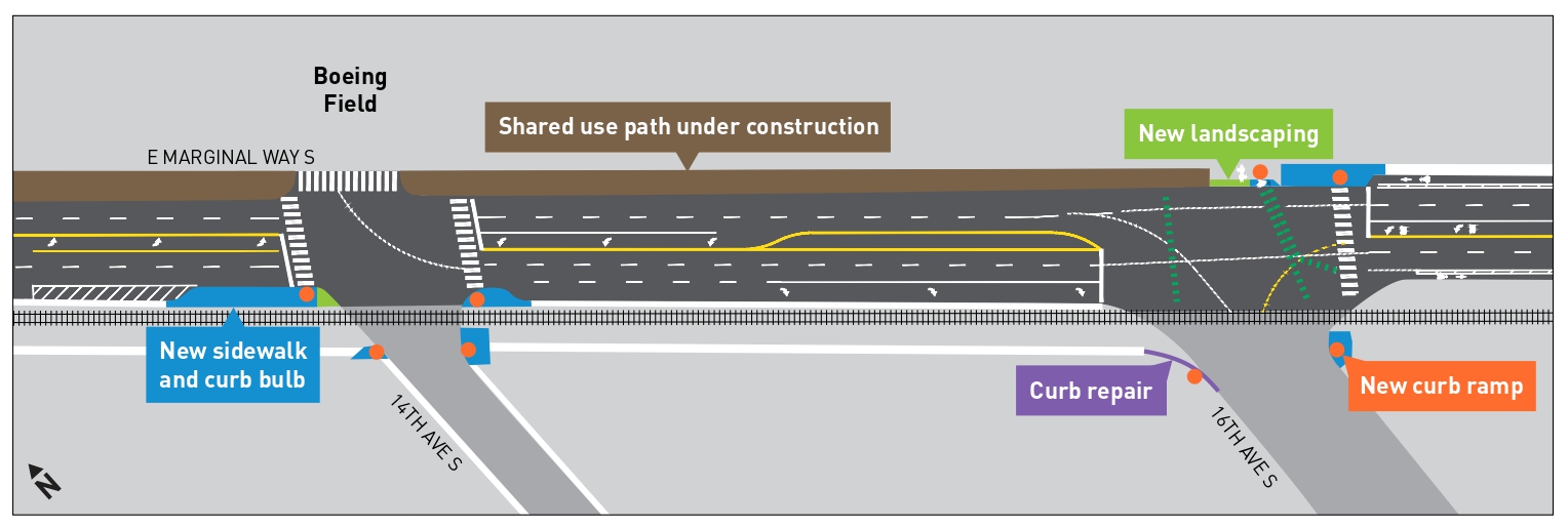 14th Ave S to 16th Ave S design