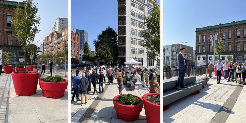 An ice cream social at the Portal Porch
