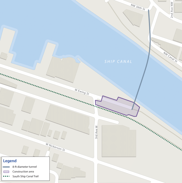 Map of project site area.