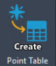 Create Point Table icon for Seattle Tools Ribbon