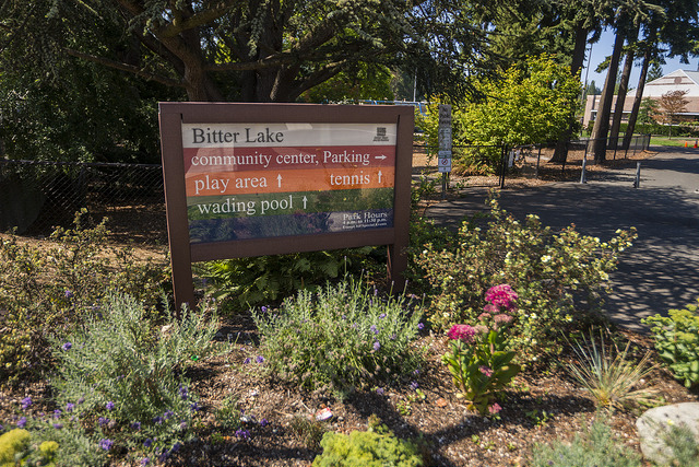 Bitter Lake Community Center sign