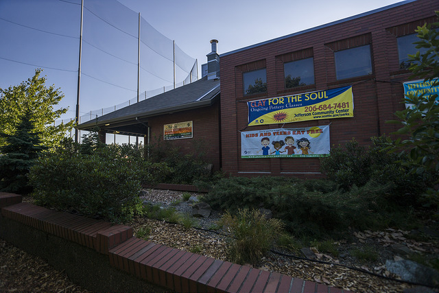 Jefferson Community Center walkway