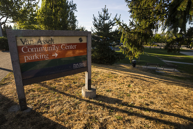 Van Asselt Community Center sign