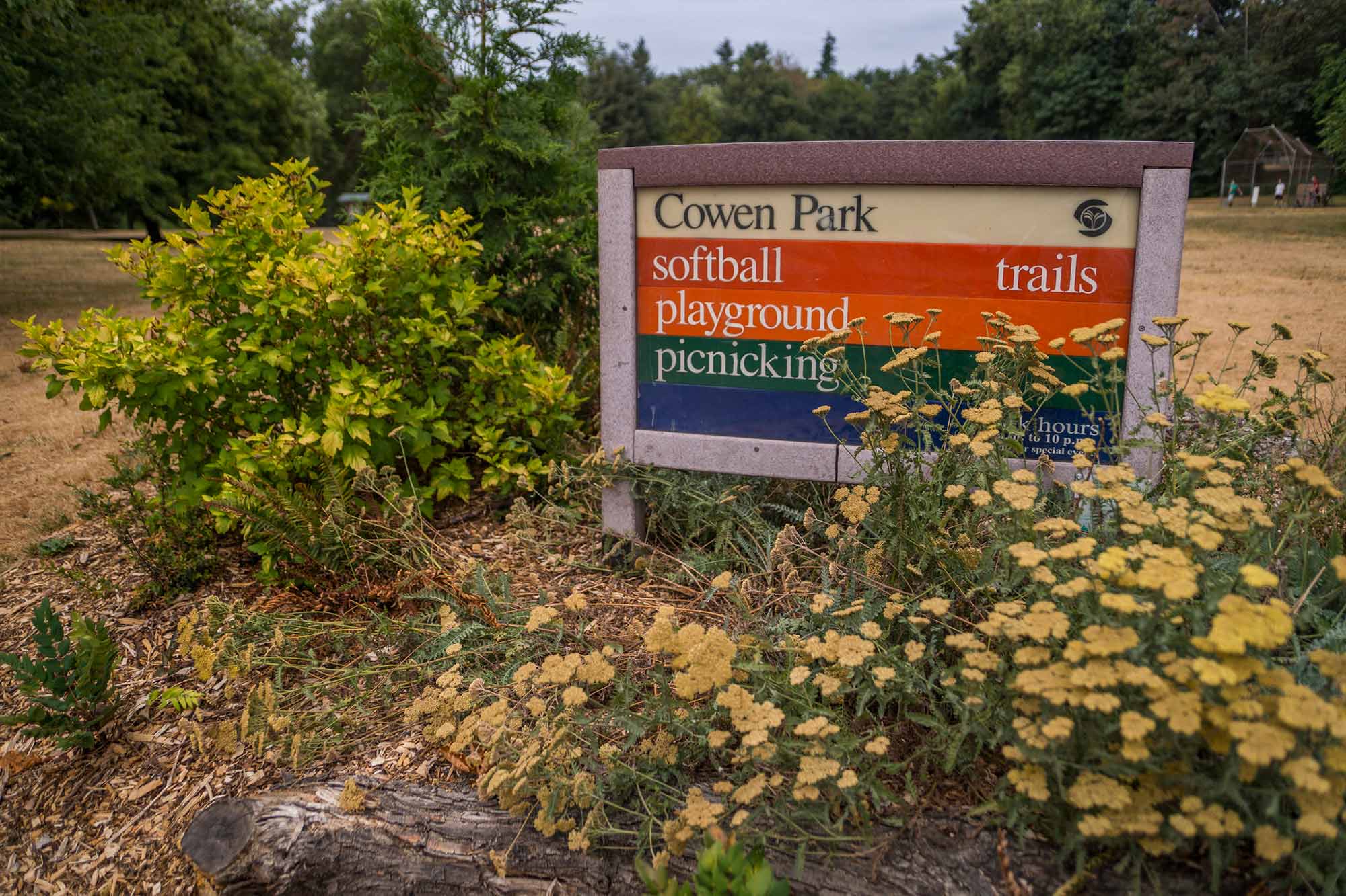 Cowen Park sign - photo by TIA International Photography