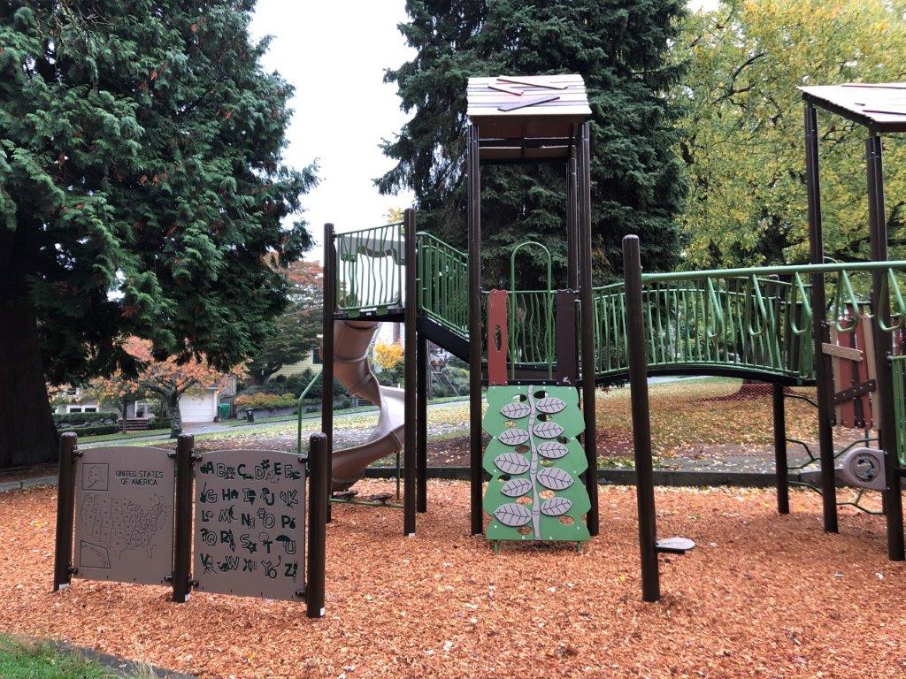 David Rodgers Park new playground equipment installed in 2019