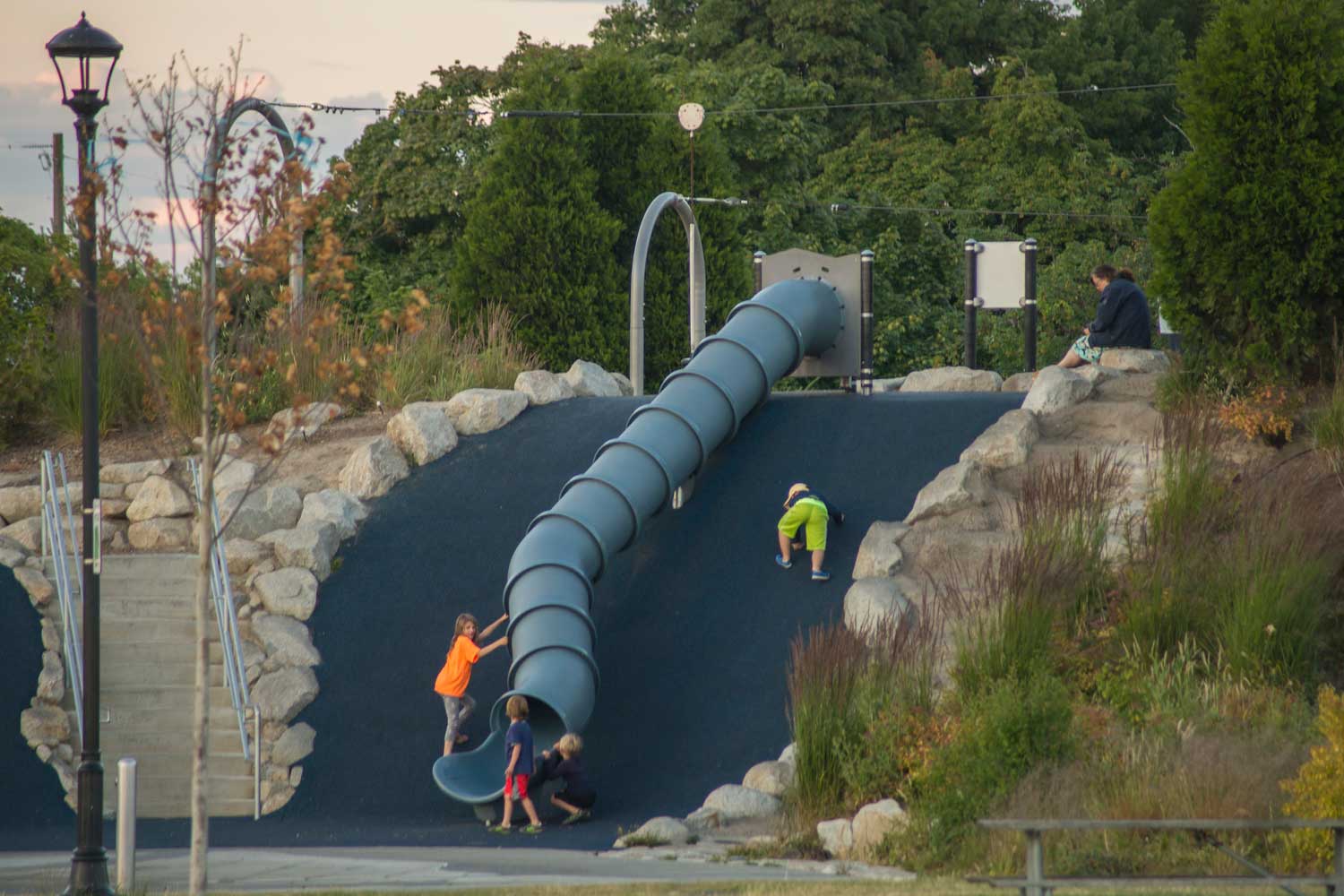 Tube slide at Jefferson Park - photo by TIA International Photography