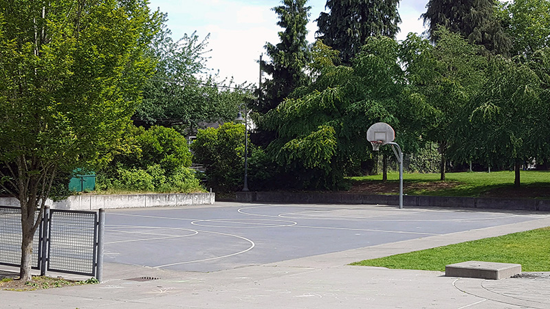 Basketball court - Photo by Carl Bergquist