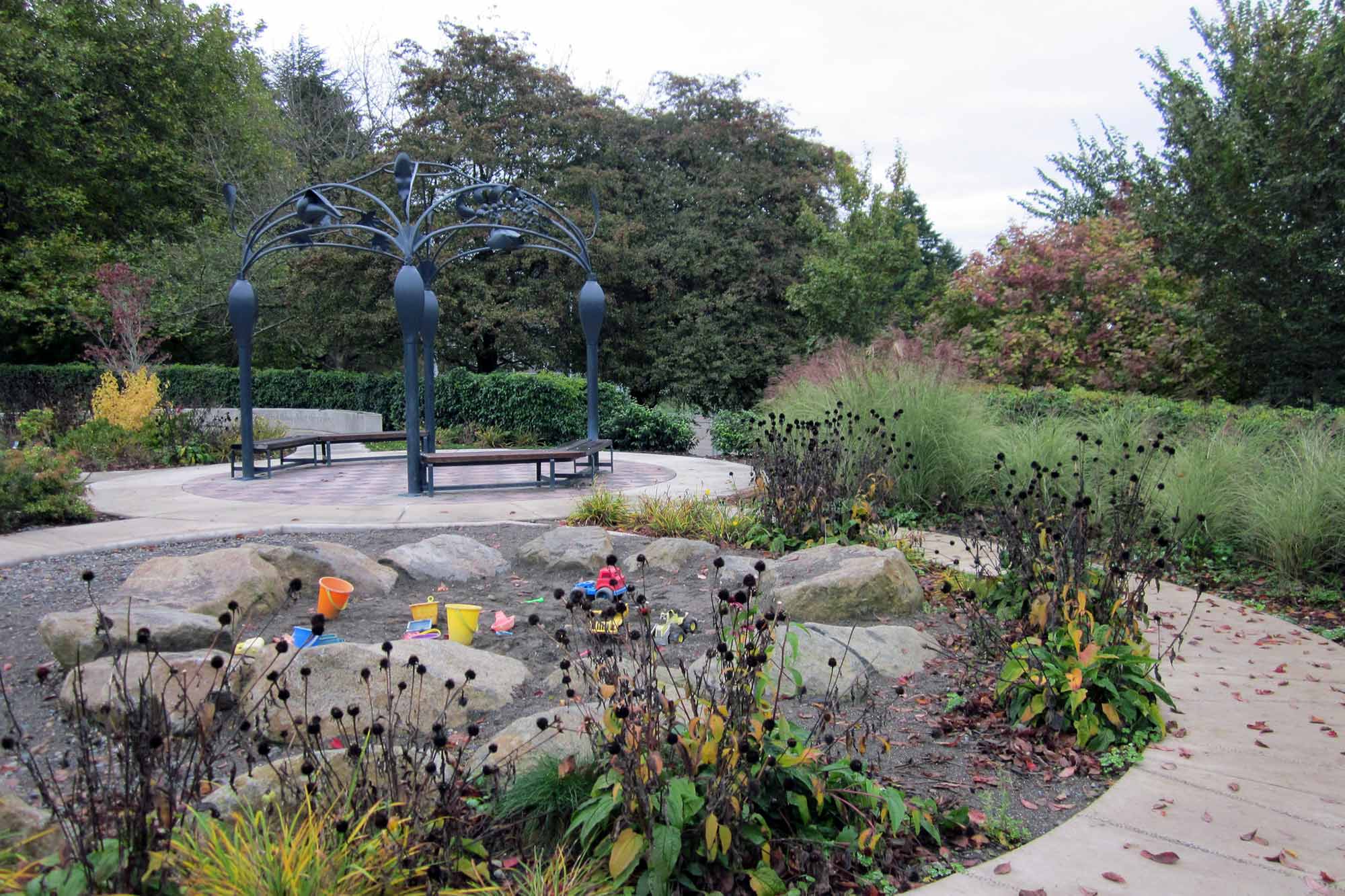 Maple Leaf Reservoir Park sand pit - Butterfly Garden