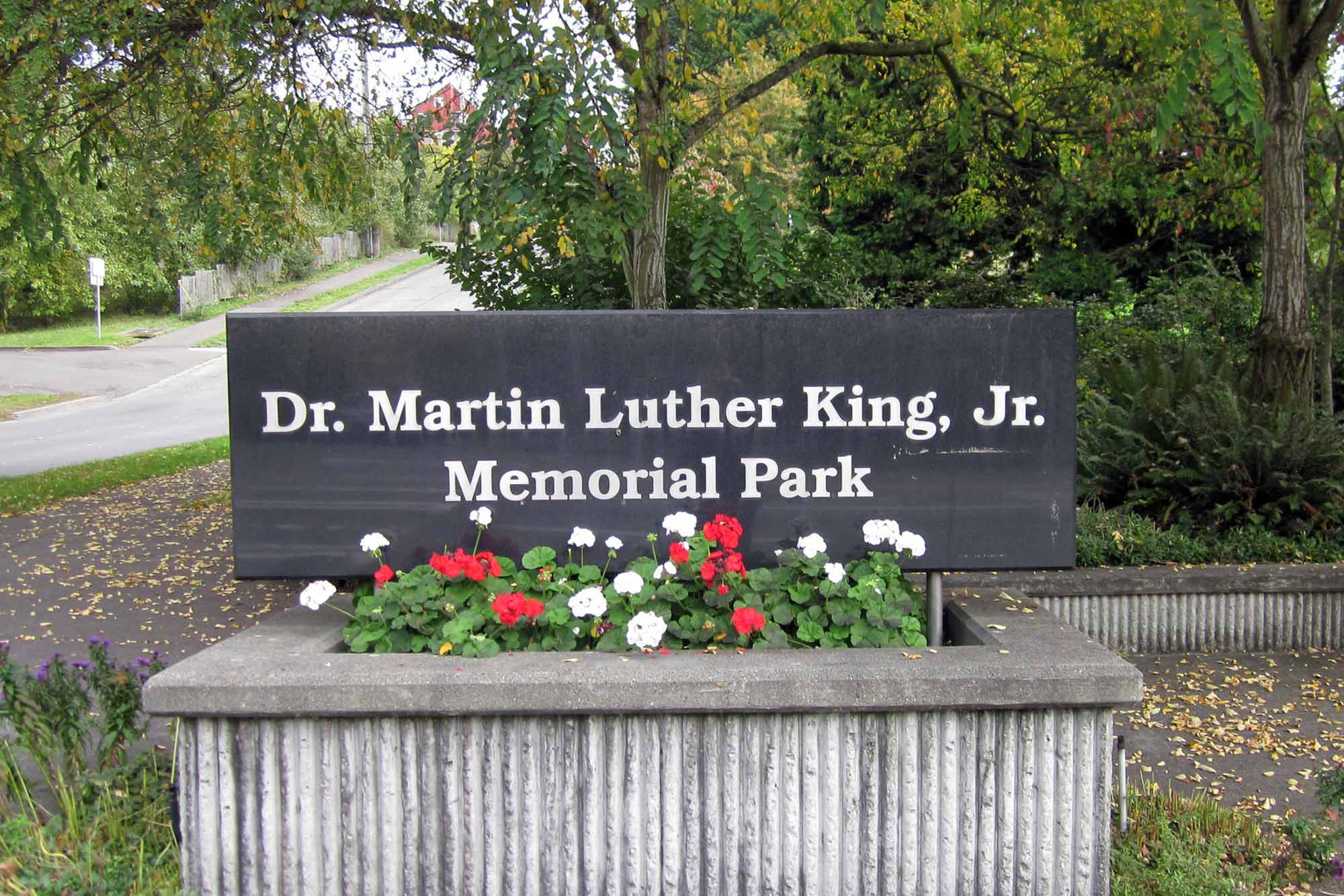 Martin Luther King JR Memorial sign - Photo by TIA International Photography