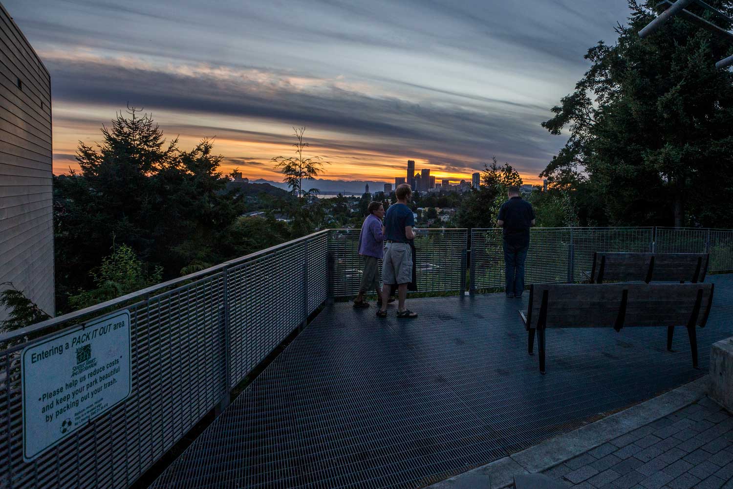 Mt Baker Ridge Viewpoint and benches - photo by TIA International Photography