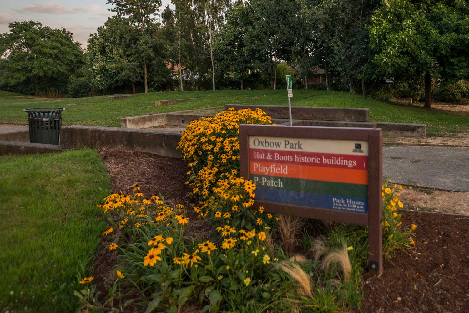 Entrance to Oxbow Park
