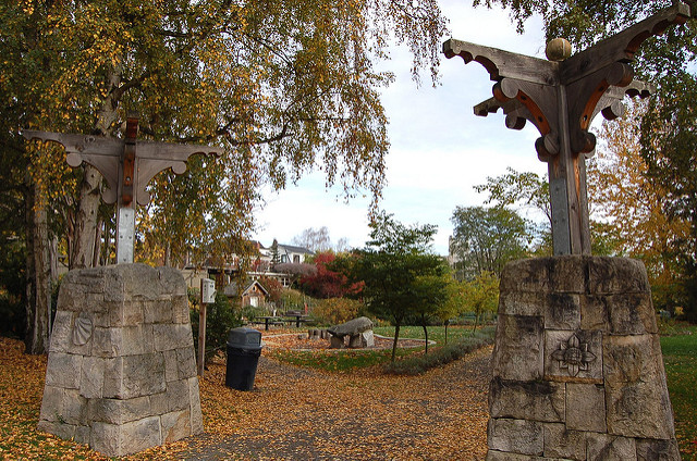 Trolley Hill Park decorative entry