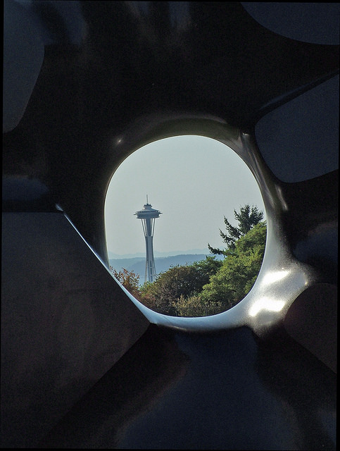 Volunteer Park -- Black Sun by Isamu Noguchi