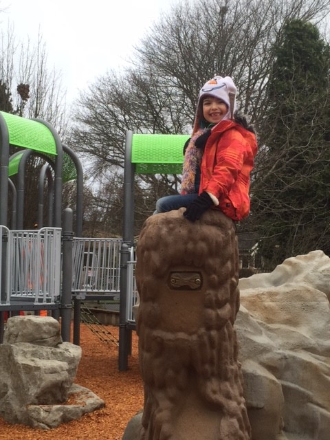 Having fun at Webster Park