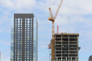 Two high rise buildings under construction