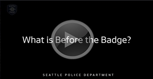 What is before the badge