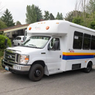 A Metro Access paratransit rideshare bus