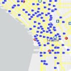 Close up of the Winter Weather Response Map