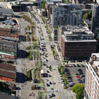 Alaskan Way looking north from Habitat Beach 