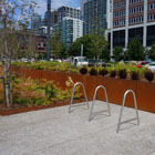 New bike racks along the Promenade